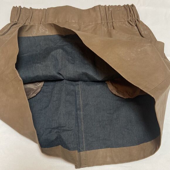 Zara Faux Leather Mini Skirt with Pockets - Picture 7 of 10